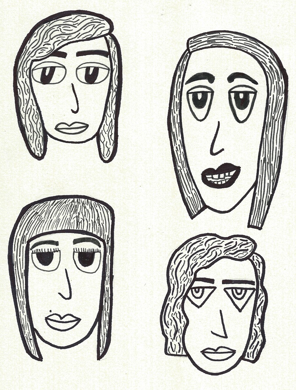 some faces I drew earlier this month